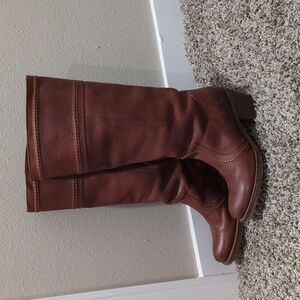 Frye Jane 14L Stitch Leather Boots - 6.5